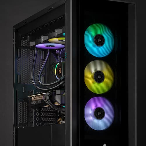 Corsair iCUE ML120 RGB Elite Premium 120mm PWM Magnetic Levitation Triple Fan Kit (Black)
